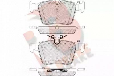 R BRAKE rb2214 -  Комплект тормозных колодок, дисковый тормоз